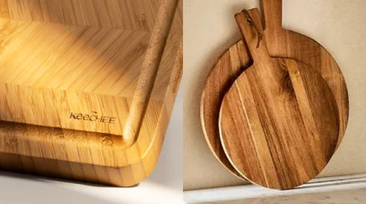 bamboo vs acacia cutting board comparison for outdoor cooking and everyday prep