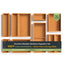10 Piece Bamboo Drawer Organizer Set