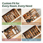 5 Slot Expandable Silverware Organizer