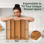 5 Slot Expandable Silverware Organizer