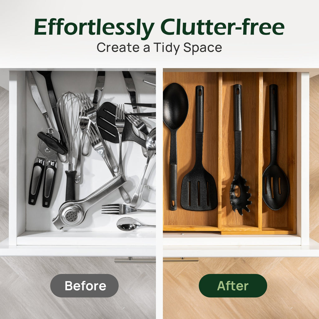 5 Slot Expandable Silverware Organizer