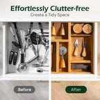 10 Piece Bamboo Drawer Organizer Set