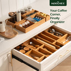 10 Piece Bamboo Drawer Organizer Set
