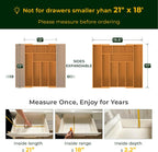 10 Slot Expandable Silverware Organizer + 5pc Set Drawer Organizer