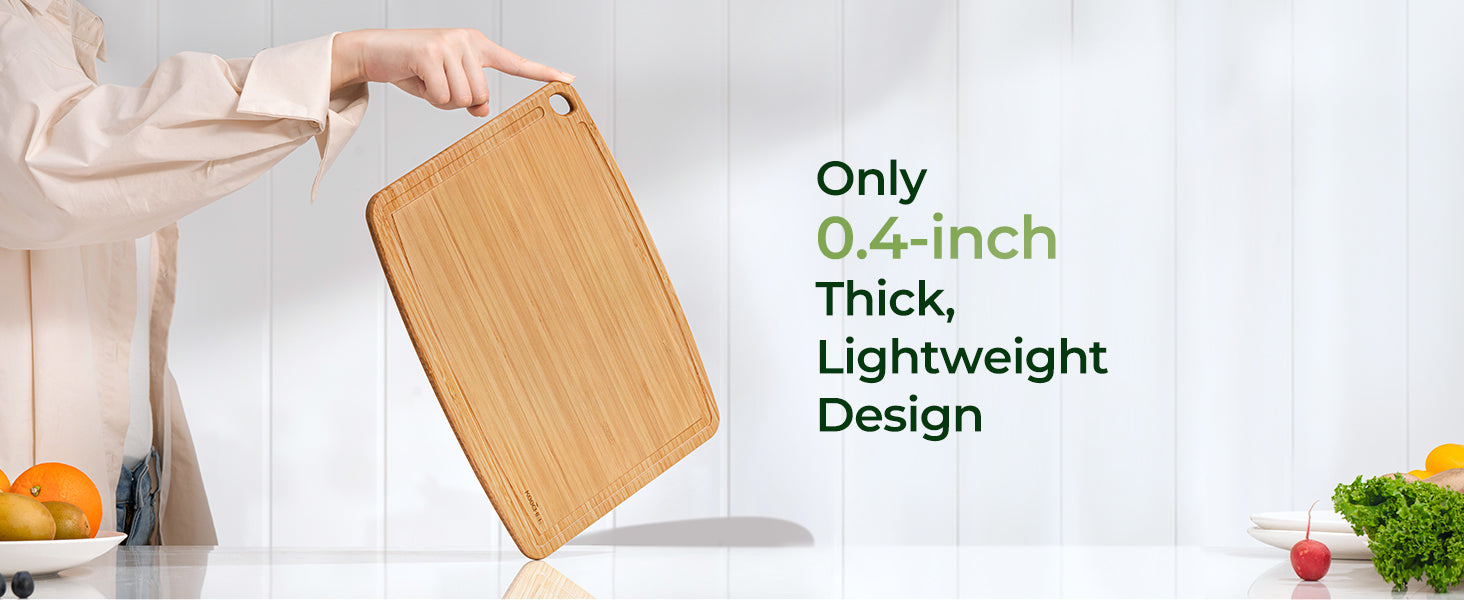 Dishwasher Safe Bamboo Cutting Boards Set of 2