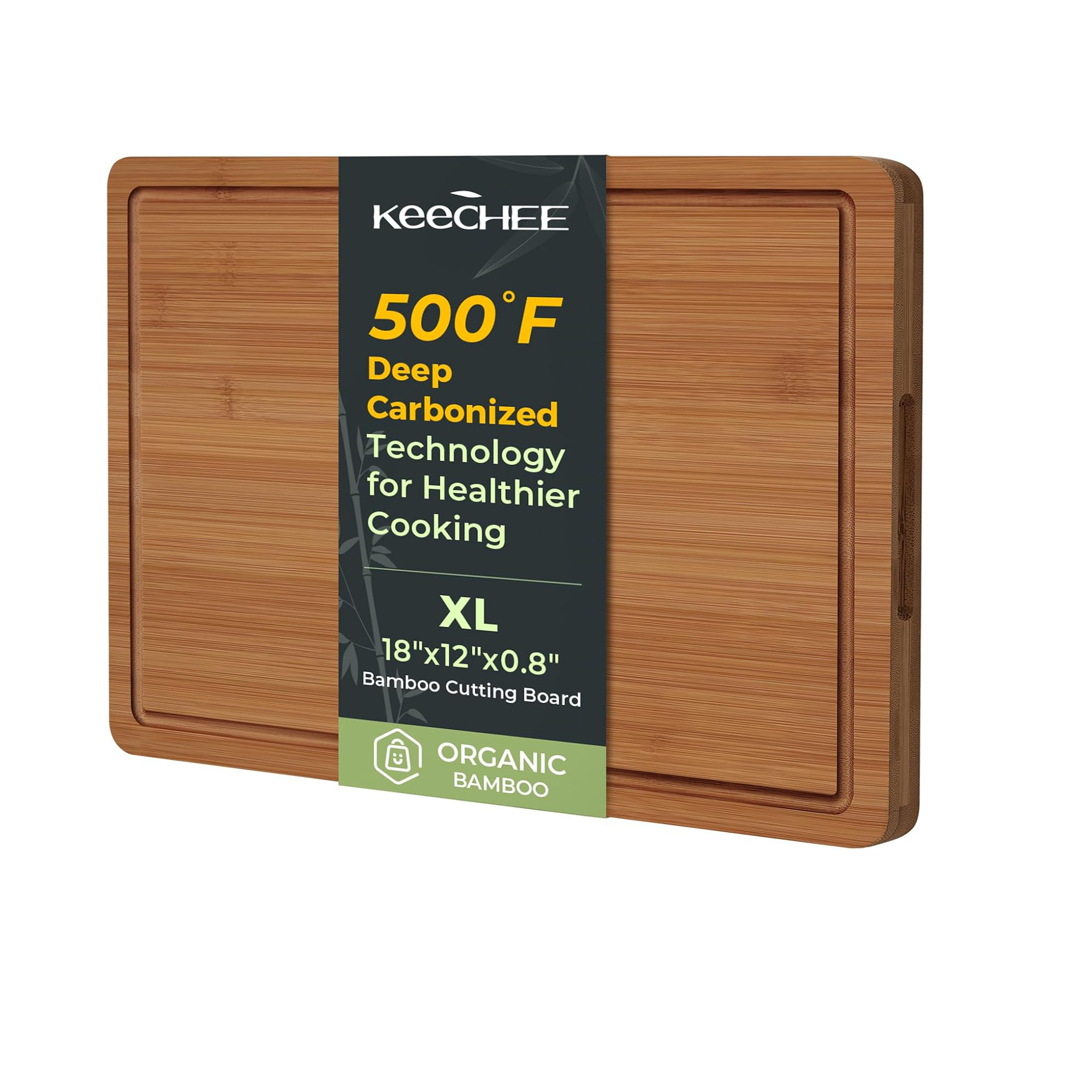 18 x 12 Extra Large Carbonized Bamboo Cutting Board Secondary image