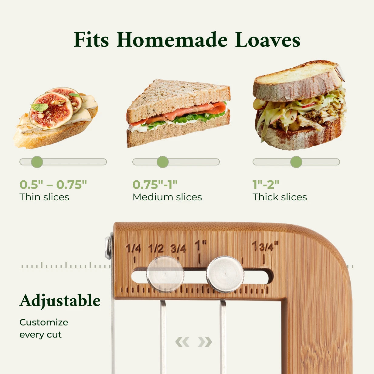 Adjustable Bread Slicer for Homemade Bread