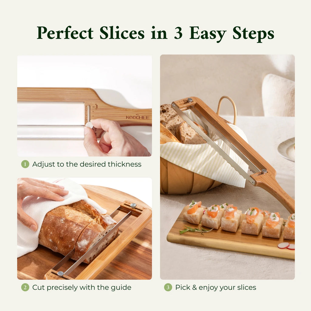Adjustable Bread Slicer for Homemade Bread