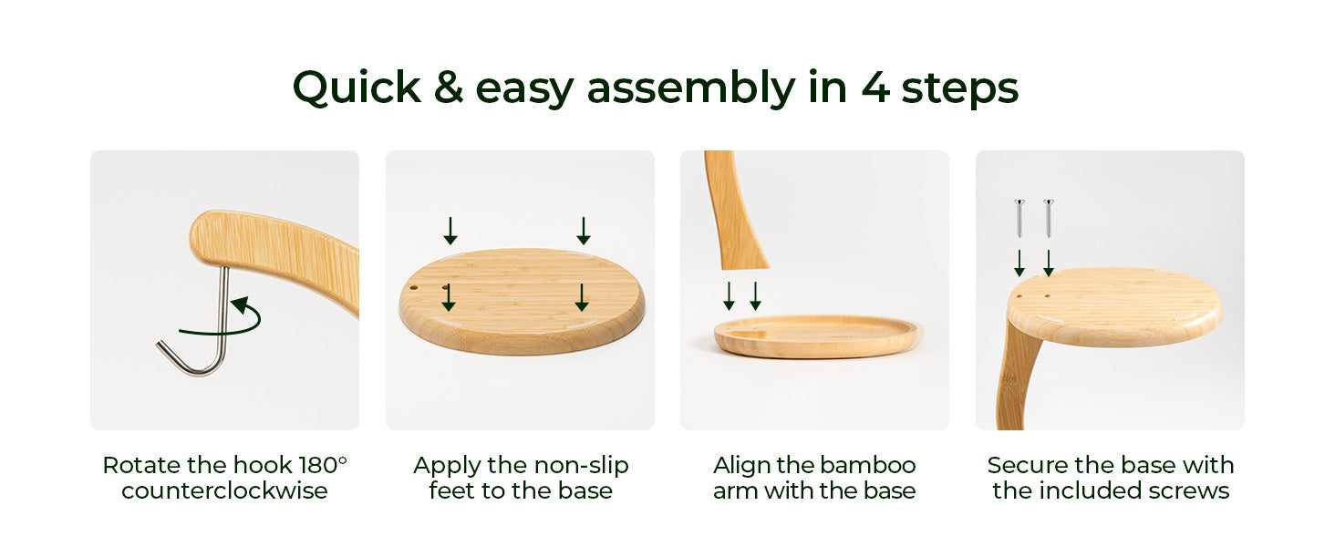 Bamboo Banana Holder with Fruit Tray