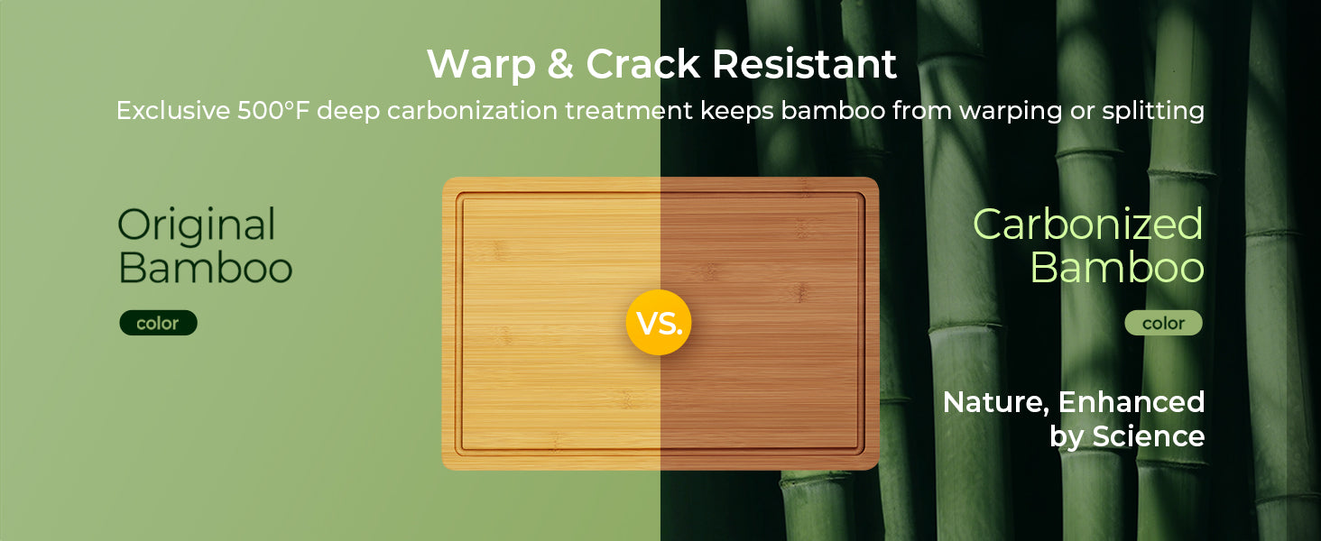 Extra Large Carbonized Bamboo Cutting Board
