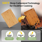 500°F thermal carbonization treatment used for KEECHEE bamboo cutting boards