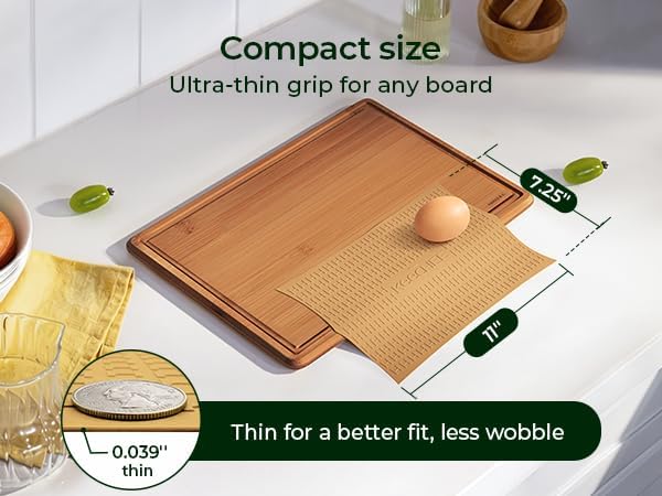 Silicone Non-Slip Mat for Cutting board (Brown)