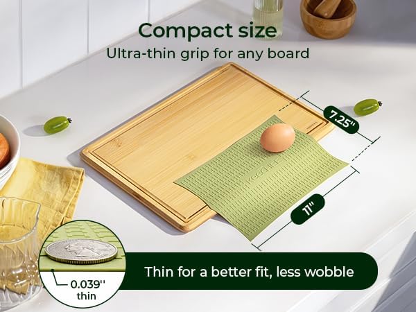 Silicone Non-Slip Mat for Cutting board (Green)
