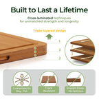Extra Large Carbonized Bamboo Cutting Board