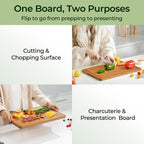 Extra Large Carbonized Bamboo Cutting Board