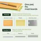 Silicone Non-Slip Mat for Cutting board (Green)