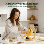 Bamboo Banana Holder with Fruit Tray