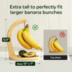 Bamboo Banana Holder with Fruit Tray