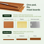 Silicone Non-Slip Mat for Cutting board (Brown)
