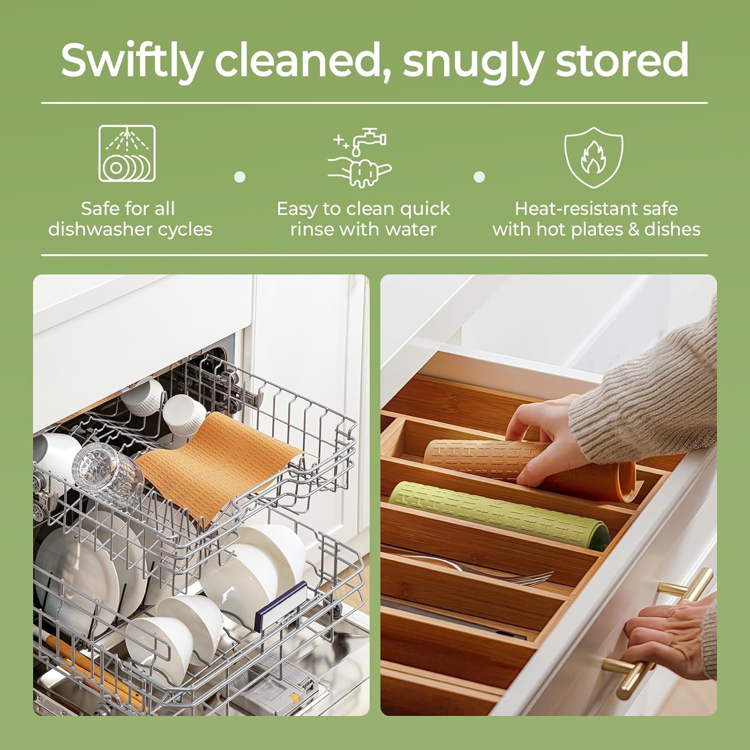 Silicone Non-Slip Mat for Cutting board (Brown)