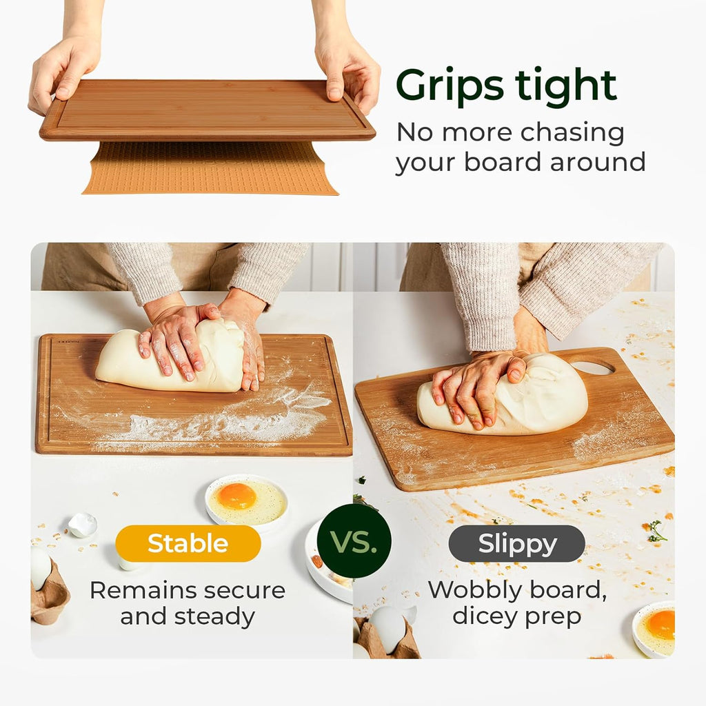 Silicone Non-Slip Mat for Cutting board (Brown)