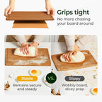Silicone Non-Slip Mat for Cutting board (Brown)