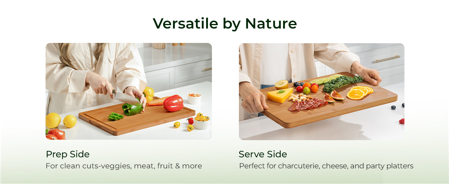 Extra Large Carbonized Bamboo Cutting Board