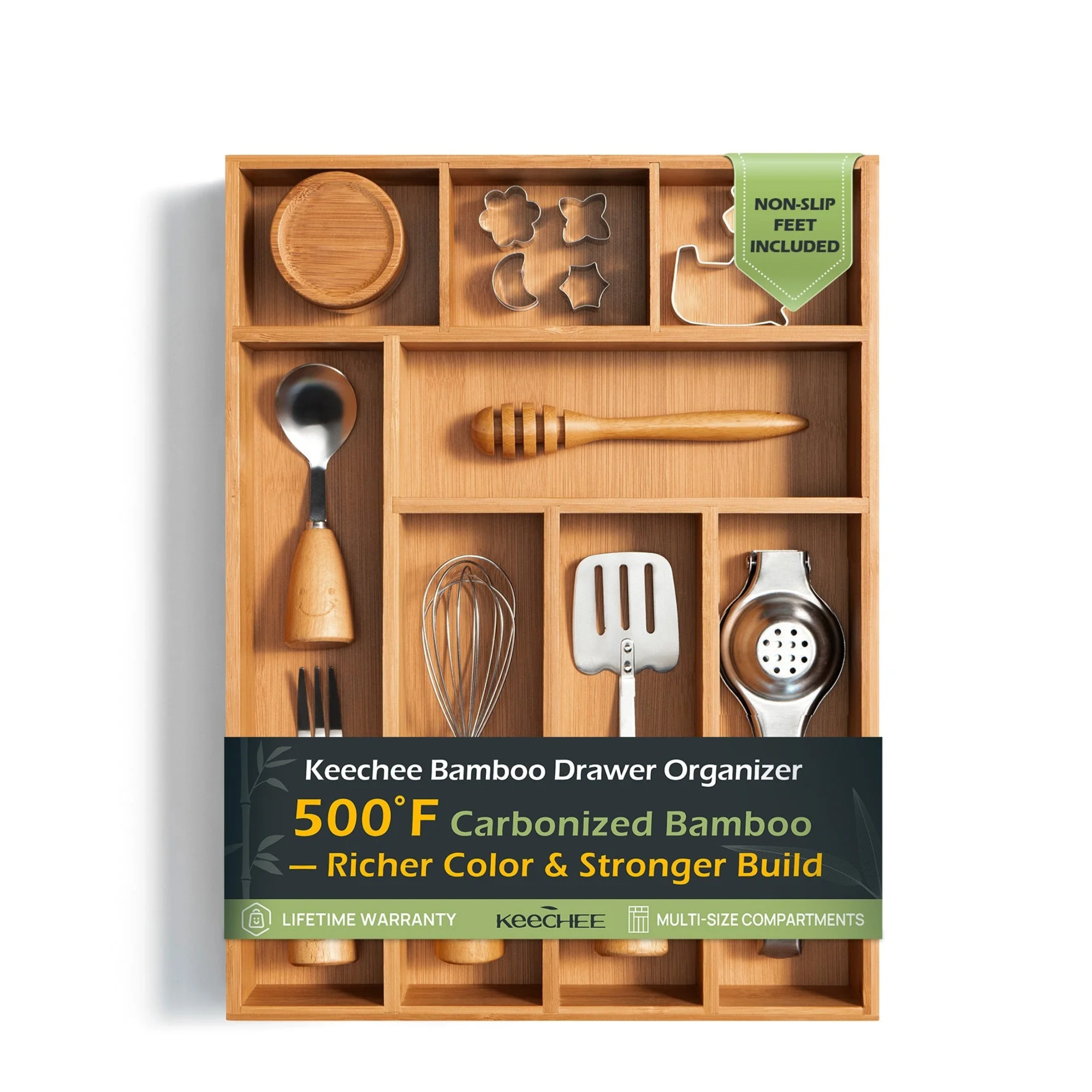 8 Slot Silverware Organizer