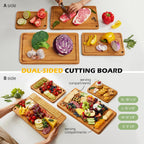 4 Piece Carbonized Bamboo Cutting Board