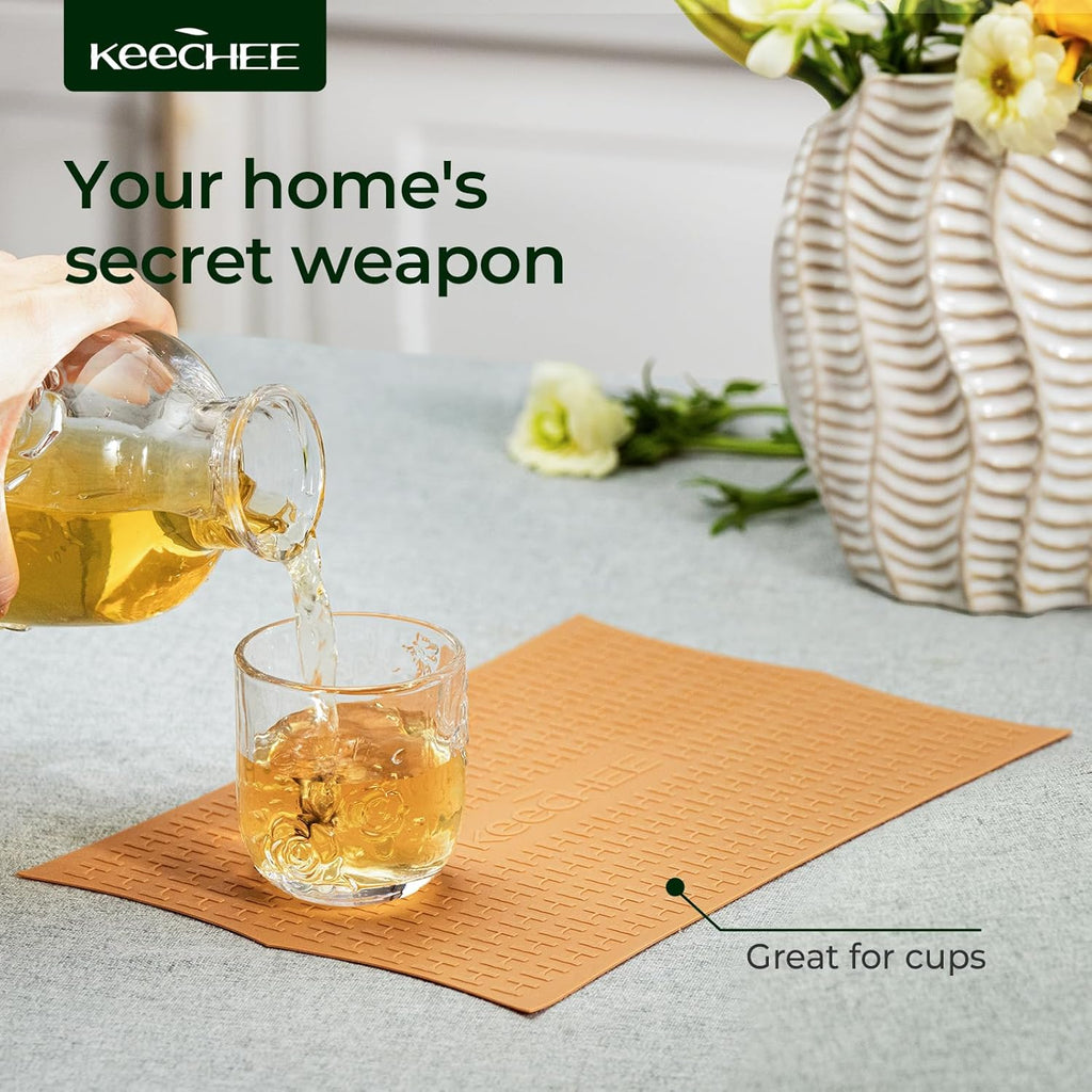 Silicone Non-Slip Mat for Cutting board (Brown)