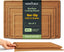 Carbonized Bamboo Cutting Board with Non-slip Mat - Set of 3