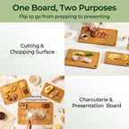 3 Piece Carbonized Bamboo Cutting Board