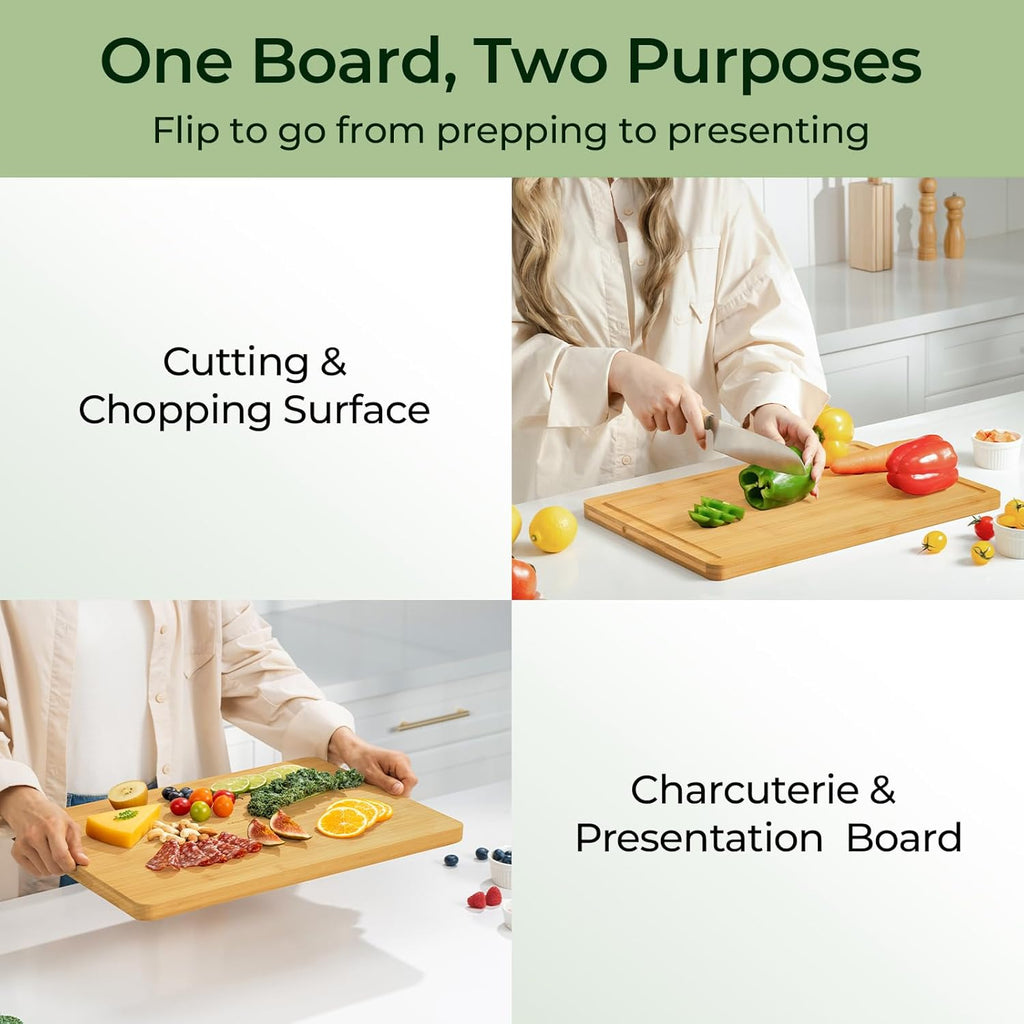 Extra Large Natural Bamboo Cutting Board