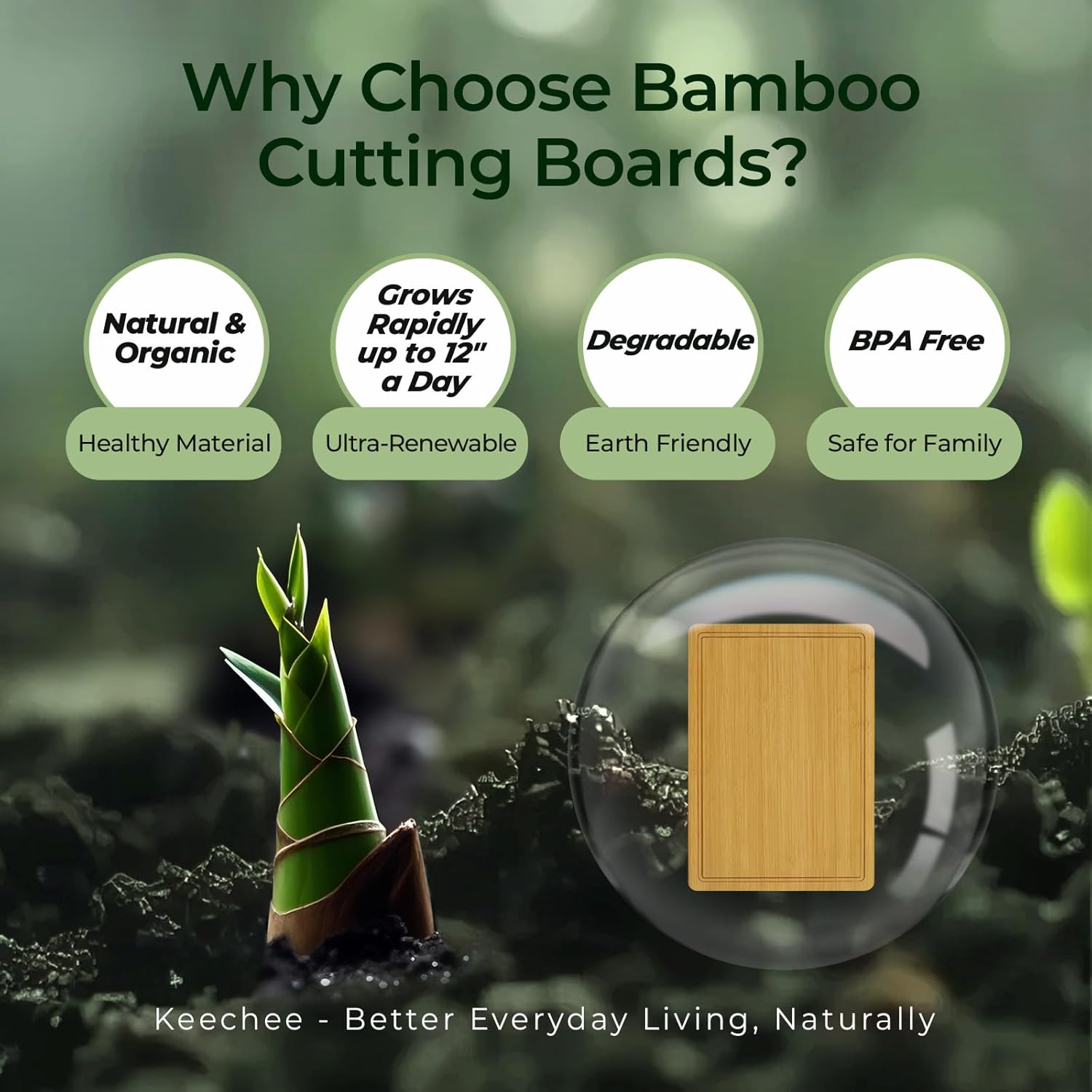 Extra Large Natural Bamboo Cutting Board