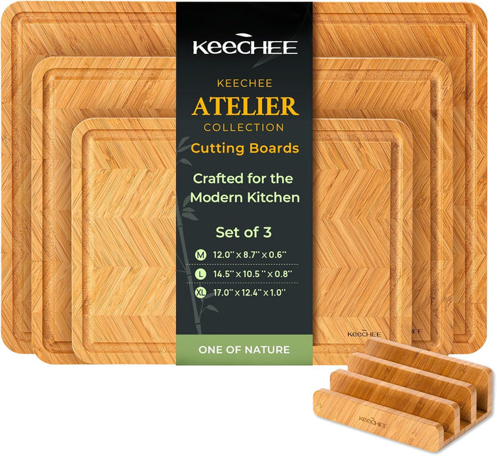 Atelier Collection Bamboo Cutting Board Gift Set of 3