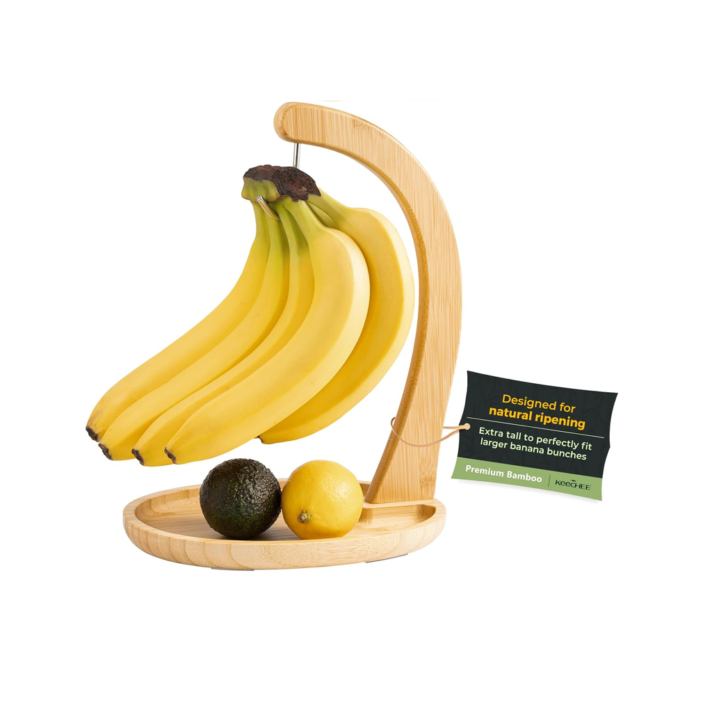 Bamboo Banana Holder with Fruit Tray