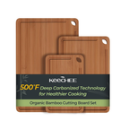 3 Piece Carbonized Bamboo Cutting Board