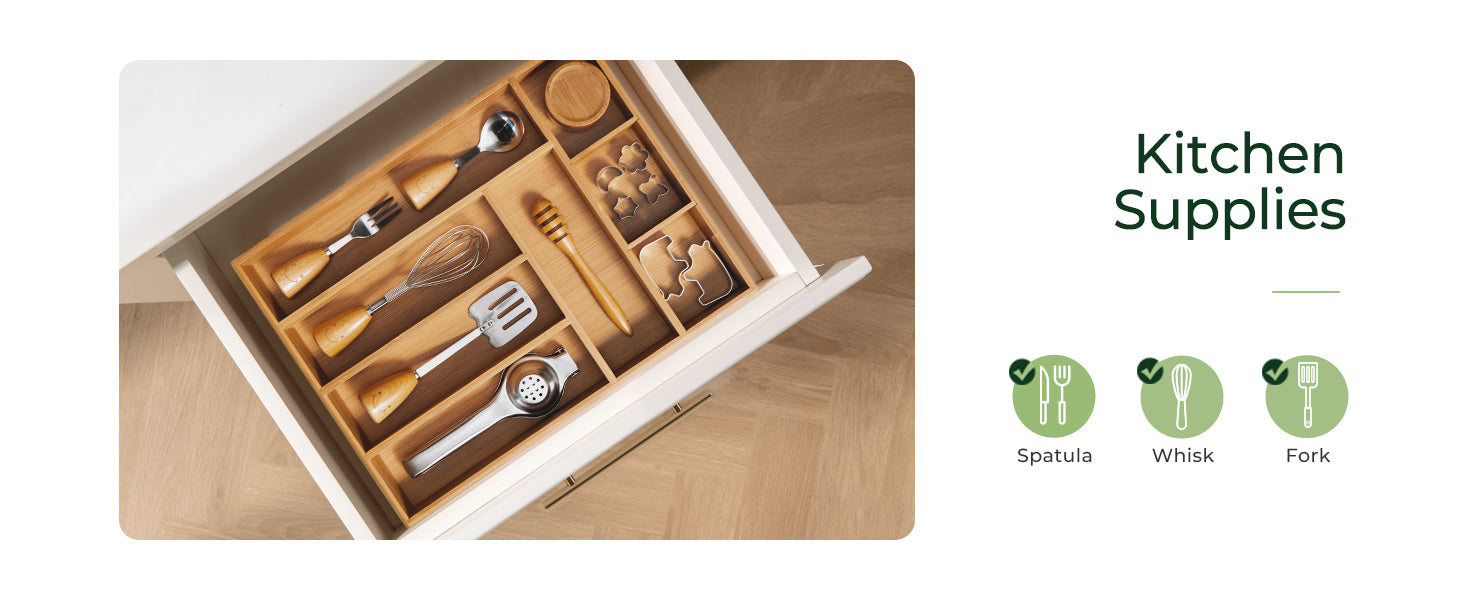 8 Slot Silverware Organizer