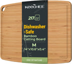 Medium dishwasher-safe bamboo cutting board for everyday meal prep