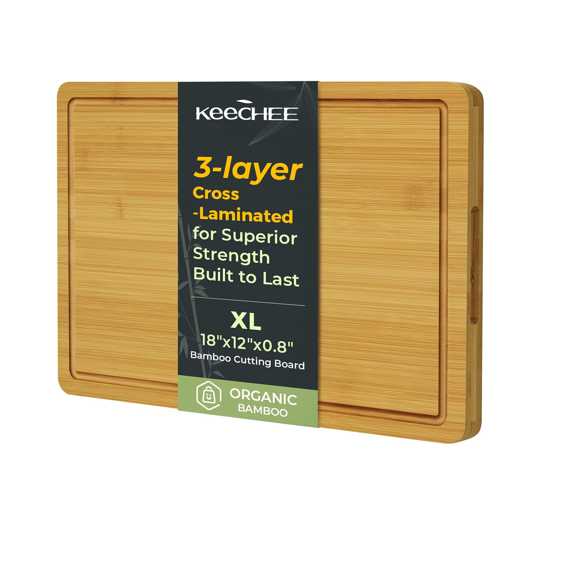 Extra Large Natural Bamboo Cutting Board Secondary image