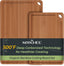 2 Piece Carbonized Bamboo Cutting Board Set