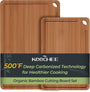 2 Piece Carbonized Bamboo Cutting Board Set