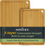2 Piece Natural Bamboo Cutting Board