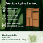5 pc Bamboo Drawer Organizer Set