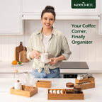 5 pc Bamboo Drawer Organizer Set