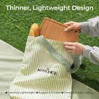 Lightweight bamboo cutting board with a slim portable design