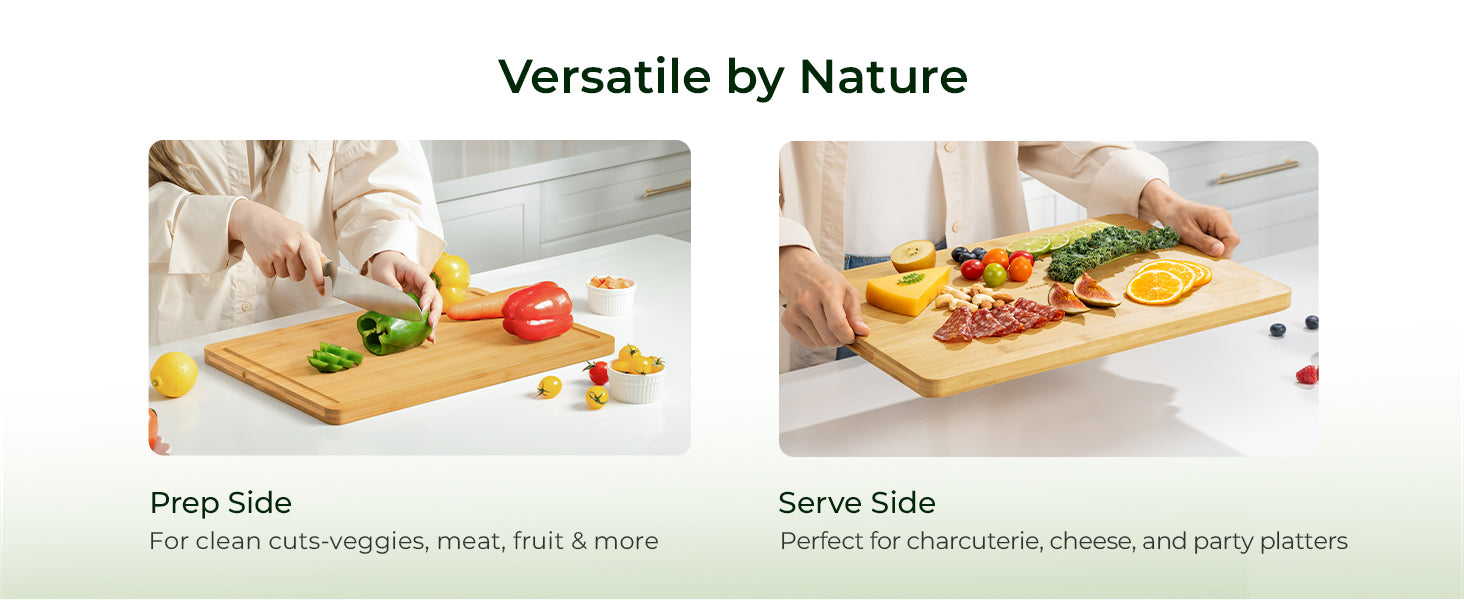 Extra Large Natural Bamboo Cutting Board