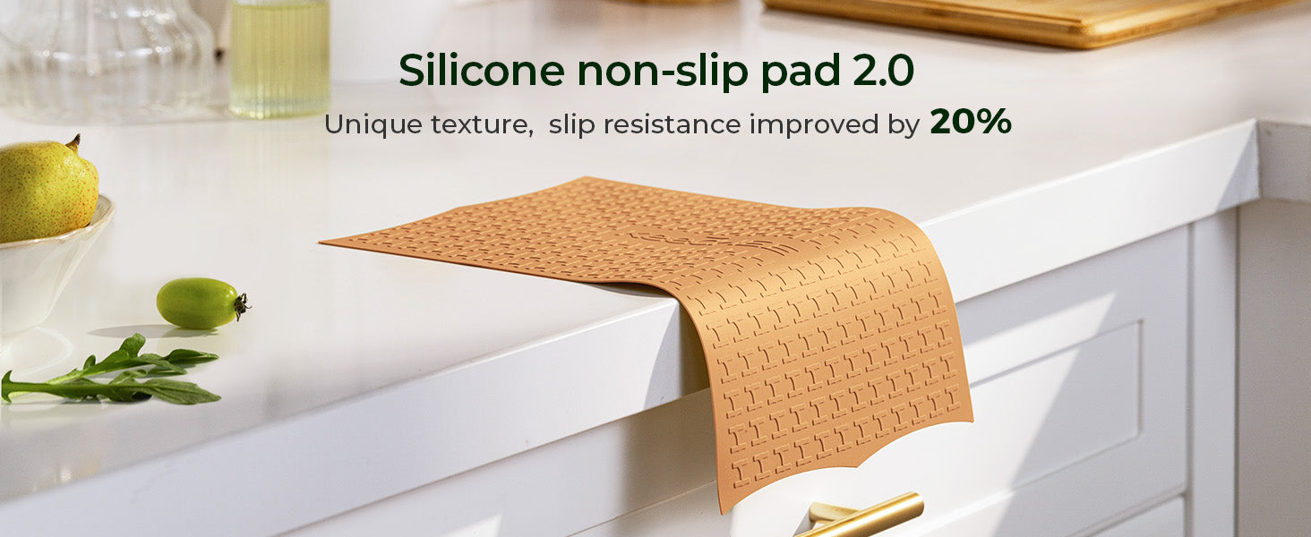 Silicone Non-Slip Mat for Cutting board (Brown)