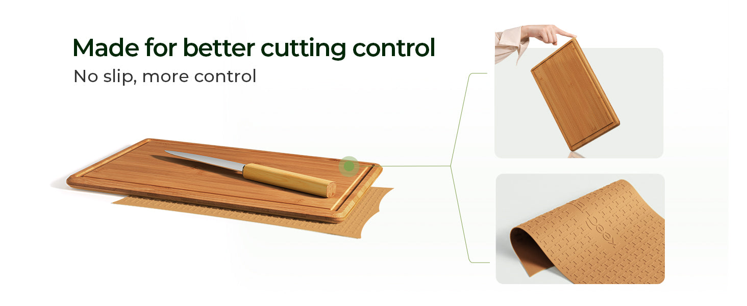 Silicone Non-Slip Mat for Cutting board (Brown)